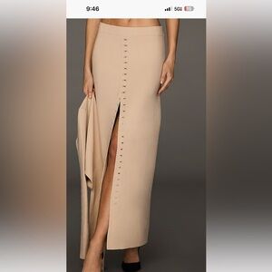 Elegant Beige Women's Skirt